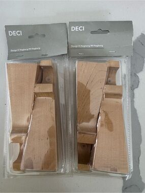 Set of 2 new vintage 90’s Deci IKEA curtain rod holders